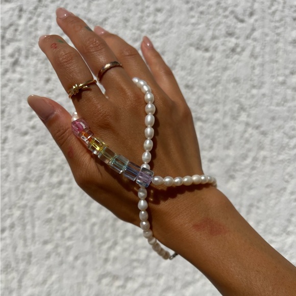 Jewelry - FRESHWATER PEARL RAINBOW CHOKER NECKLACE